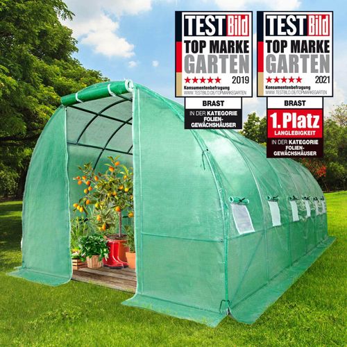 Serre Tunnel Portable 2 En 1 Avec Protection Solaire – Dimensions ~300x45x45 Cm – Pour Balcon, Terrasse, Petit Jardin – Film PE Ou Filet D'ombrage